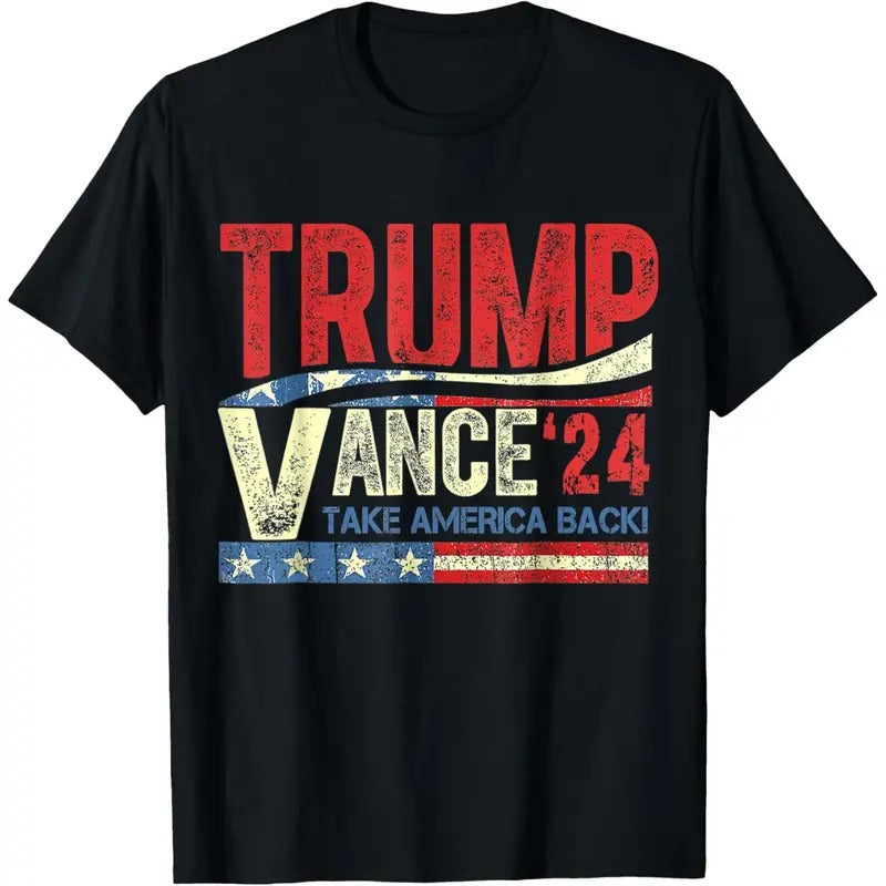 Trump Vance '24 Vintage 2024 T-Shirt made in usa Hoodie Sweatshirt | PrintMintTees.com