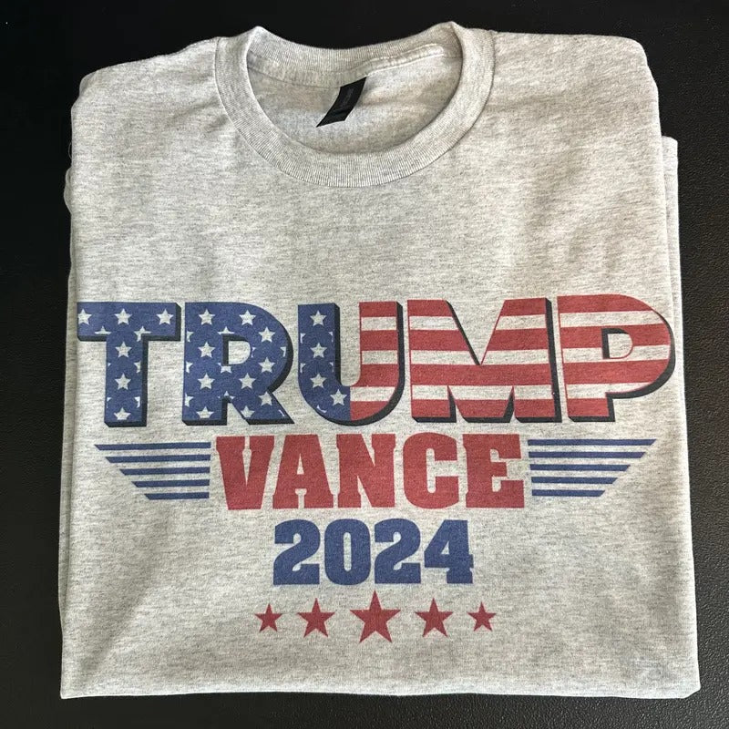 Trump Vance 2024 Flag T Shirt Sweatshirt Hoodie | PrintMintTees.com