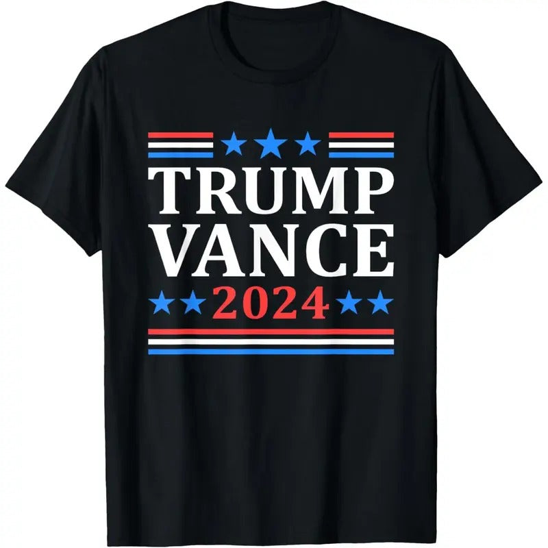 Trump Vance 2024 For President VP USA Election Patriotic T-Shirt made in usa Hoodie Sweatshirt | PrintMintTees.com