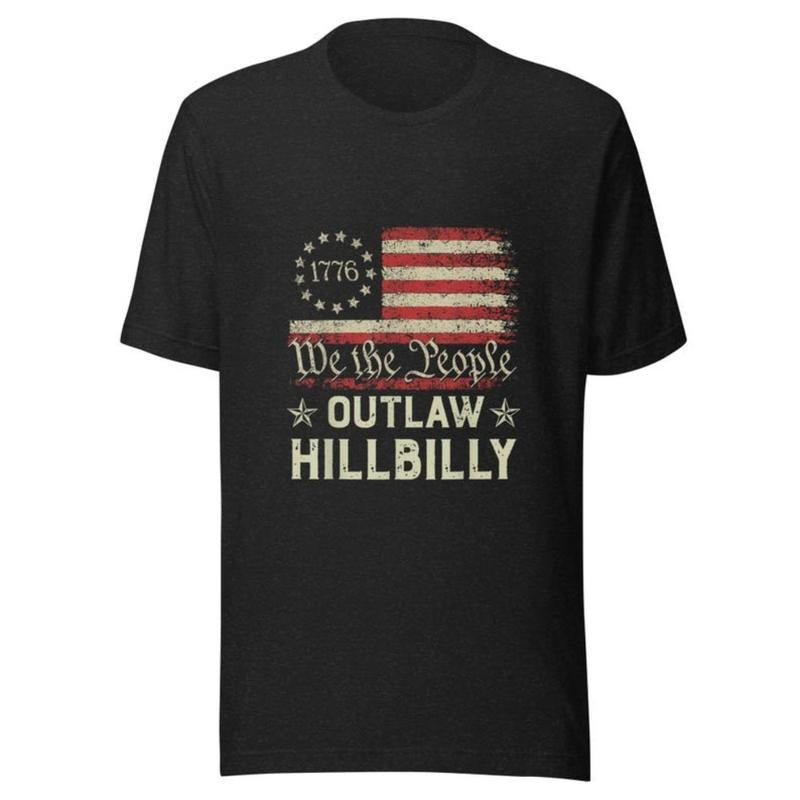 Trump Vance 2024 J.D. Vance Outlaw Hillbilly T-Shirt made in usa Hoodie Sweatshirt | PrintMintTees.com