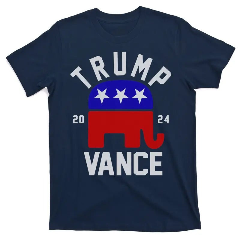 Trump Vance 2024 Republican Election Vote T-Shirt Hoodie Sweatshirt | PrintMintTees.com