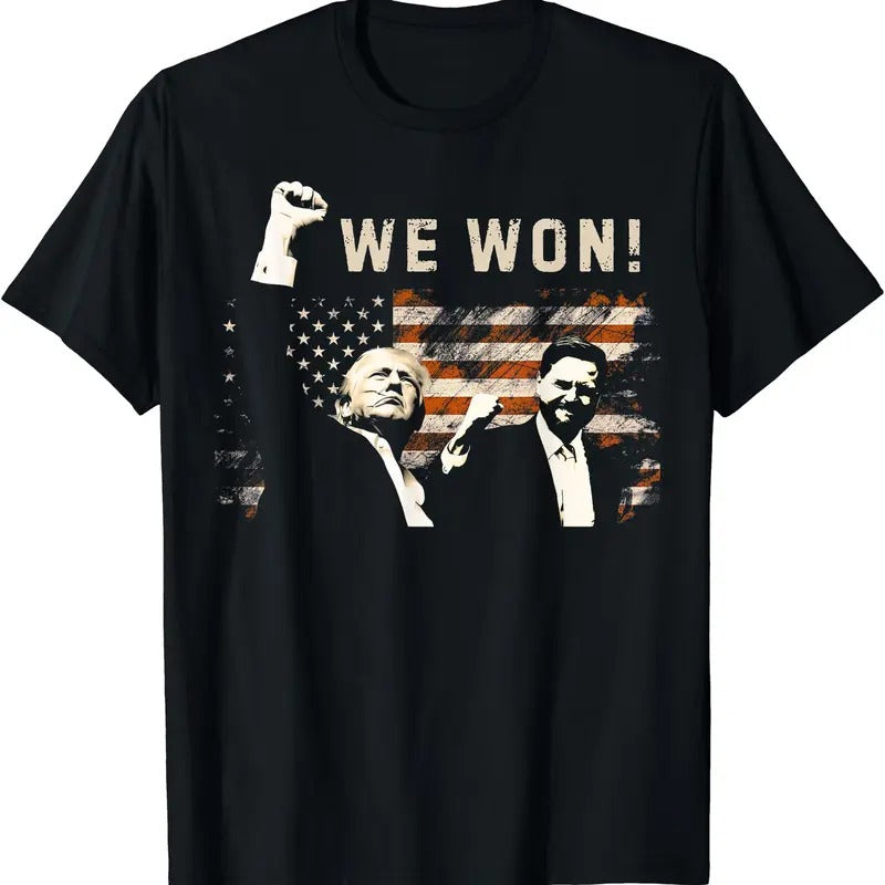 Trump Vance We Won Win Inauguration Day 2025 47th President T-Shirt Hoodie Sweatshirt | PrintMintTees.com