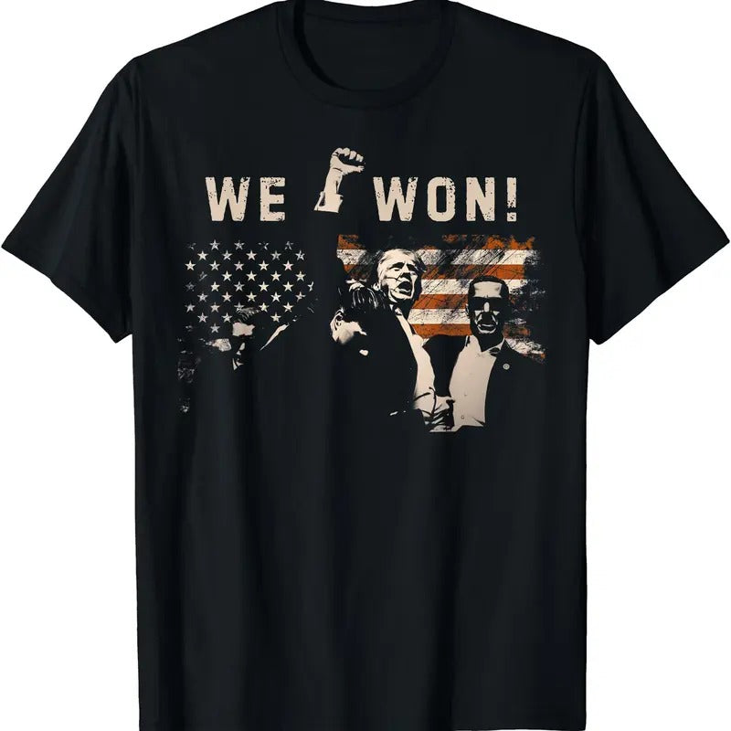 Trump We Won Wins Inauguration 47 US President 2025 Election T-Shirt Hoodie, Sweatshirt | PrintMintTees.com
