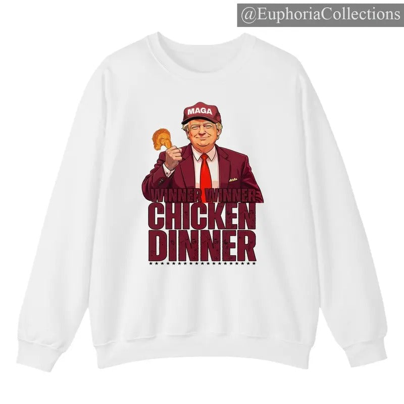 #Trump Winner Chicken Dinner Thanksgiving Turkey Sweatshirt, Hoodie, Tee, I Am Thankful #Trump Won MAGA Outfits , Global...