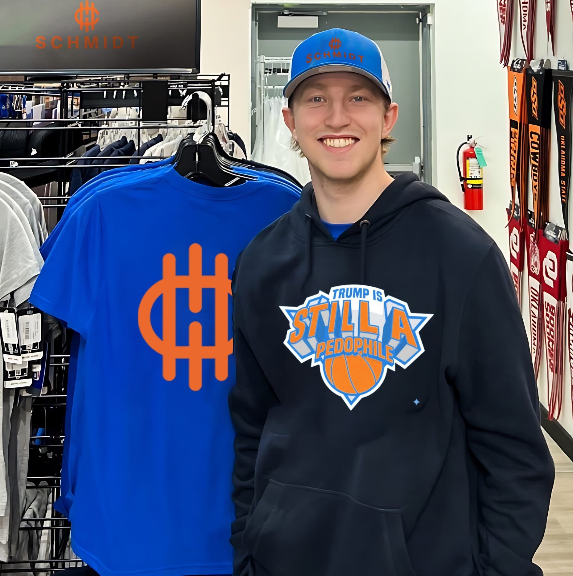 Trump is Still a Pedophile New York Knicks logo shirt