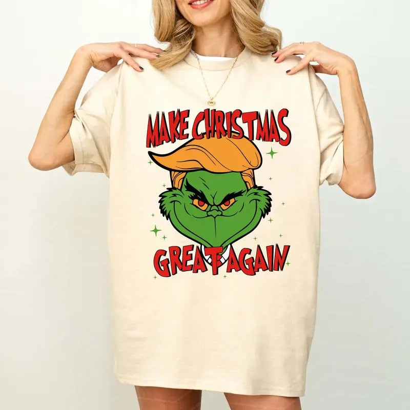 Trumpmas Make Christmas Great Again Shirt, Tump Wanted For President, Trending Patriotic, Christmas Sweatshirt Hoodie