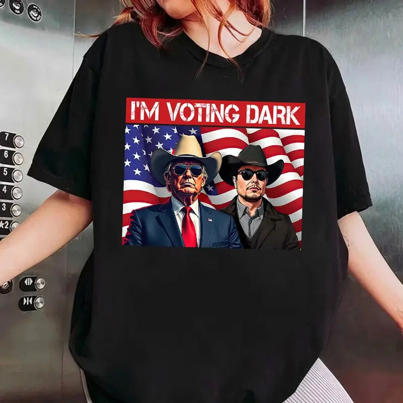 Trumpp  Shirt, I'm Voting Dark Shirt Hoodie Sweatshirt | PrintMintTees.com