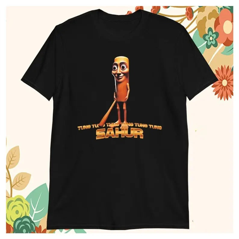 Tung Tung Tung Sahur Funk T-shirts, funny meme shirt, Italian Brainrot Shirt, Dank Memes Tshirt, Unhinged Clothes, Weird...