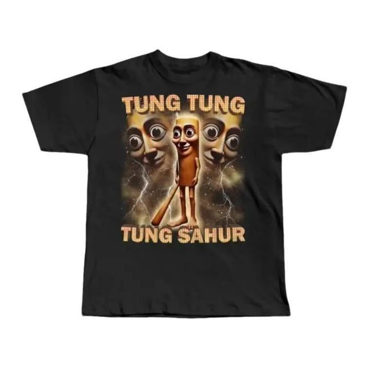 Tung Tung Tung Sahur Funny Baseball Bat Meme T-shirt Classic Cotton Hoodie Sweatshirt | PrintMintTees.com