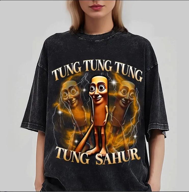 Tung Tung Tung Sahur Funny Baseball Bat Meme T-shirt, Dank Memes Tshirt, Cringe Tee Hoodie Sweatshirt | PrintMintTees.com