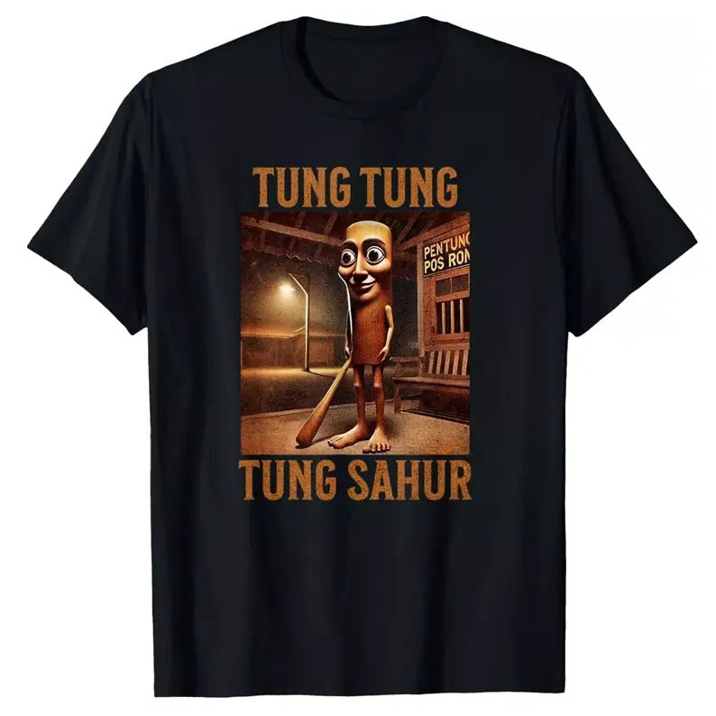 Tung Tung Tung Sahur Italian Brainrot Meme Funny Meme Shirt Italian Brainrot Shirt Dank Memes Weird Oddly Specific T-Shirts, Hoodie, Sweatshirt