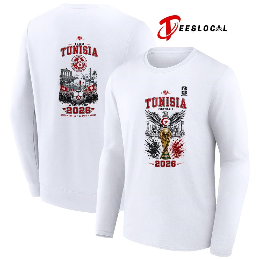 Tunisia World Cup trophy graphic shirt