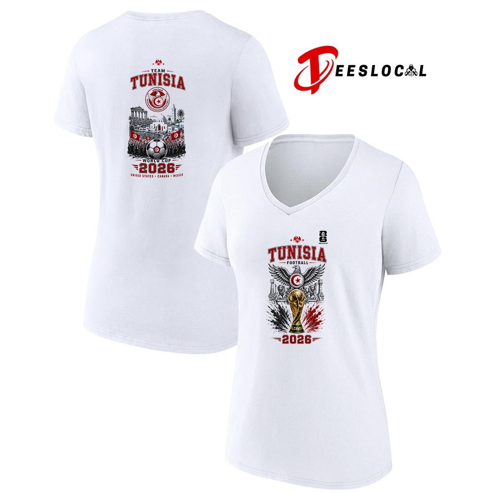 Tunisia World Cup trophy graphic shirt