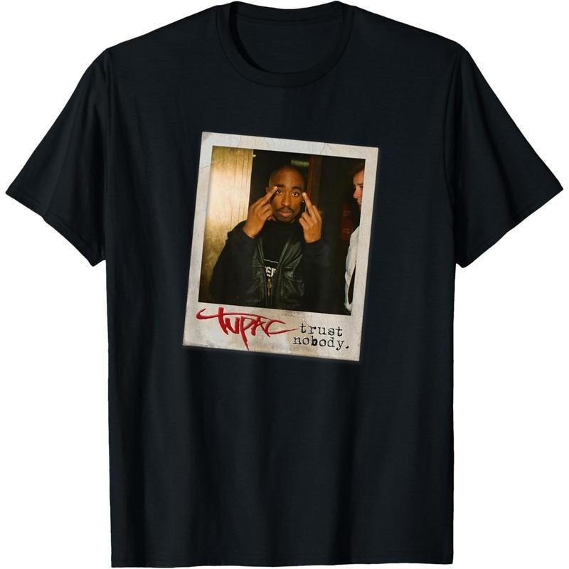 Tupac Trust Nobody Photo T-Shirt Slogan Tees Graphic Hoodie Sweatshirt | PrintMintTees.com