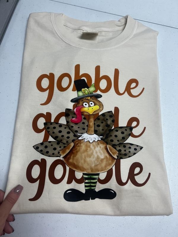 Turkey Gobble Comfort Colors T-Shirt Hoodie Sweatshirt | PrintMintTees.com