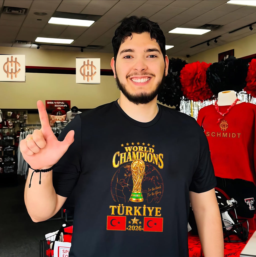 Turkiye 2026 World Champions flag shirt