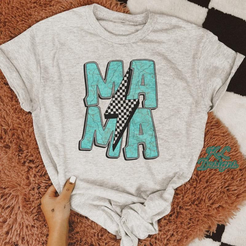 Turquoise Stone Mama T-shirt, Sweatshirt, western clothing hoodies, western outfits women, western tops | PrintMintTees.com
