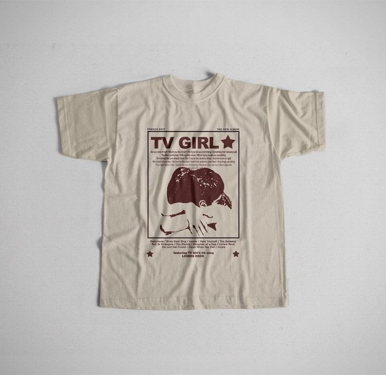 Tv Girl Lovers Rock Song Vintage 90s Shirt, French Exit, Album Poster Merch Unisex T-shirt Top Womenswear Hoodie Sweatshirt