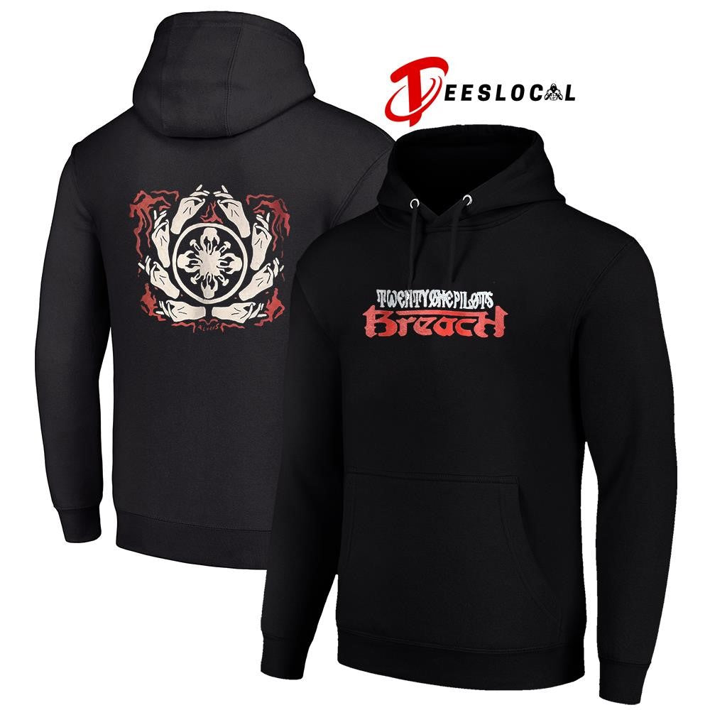 Twenty One Pilots breach hand sign graphic shirt