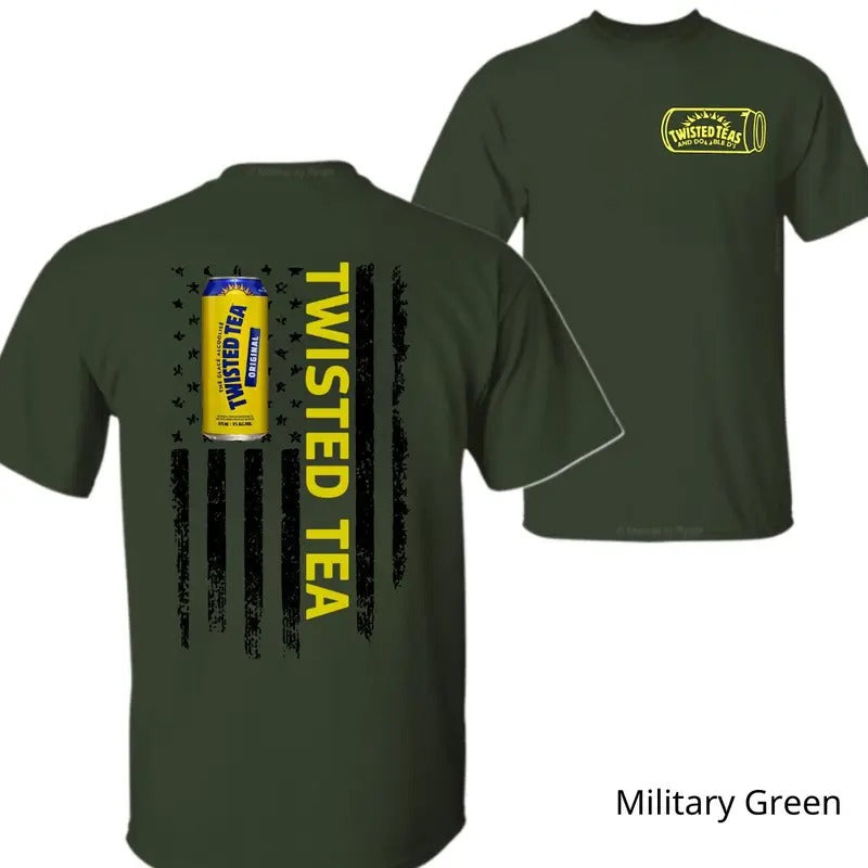 Twisted Tea Flavors Flag T-shirt Womenswear Men Outdoor Top Hoodie Sweatshirt | PrintMintTees.com