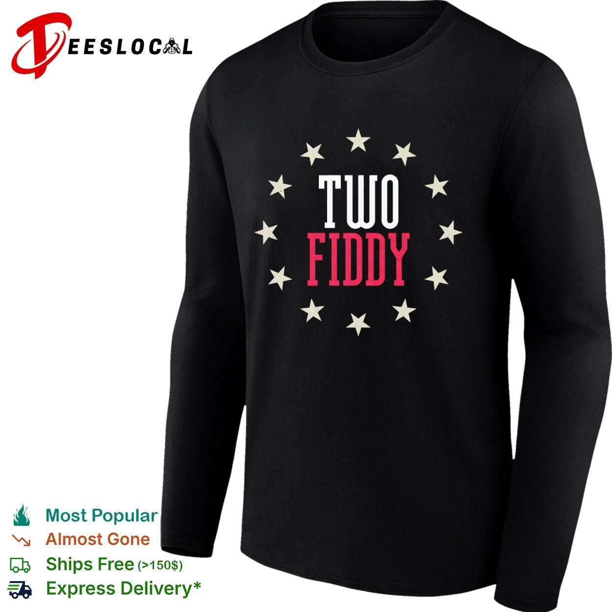 Two Fiddy stars shirt