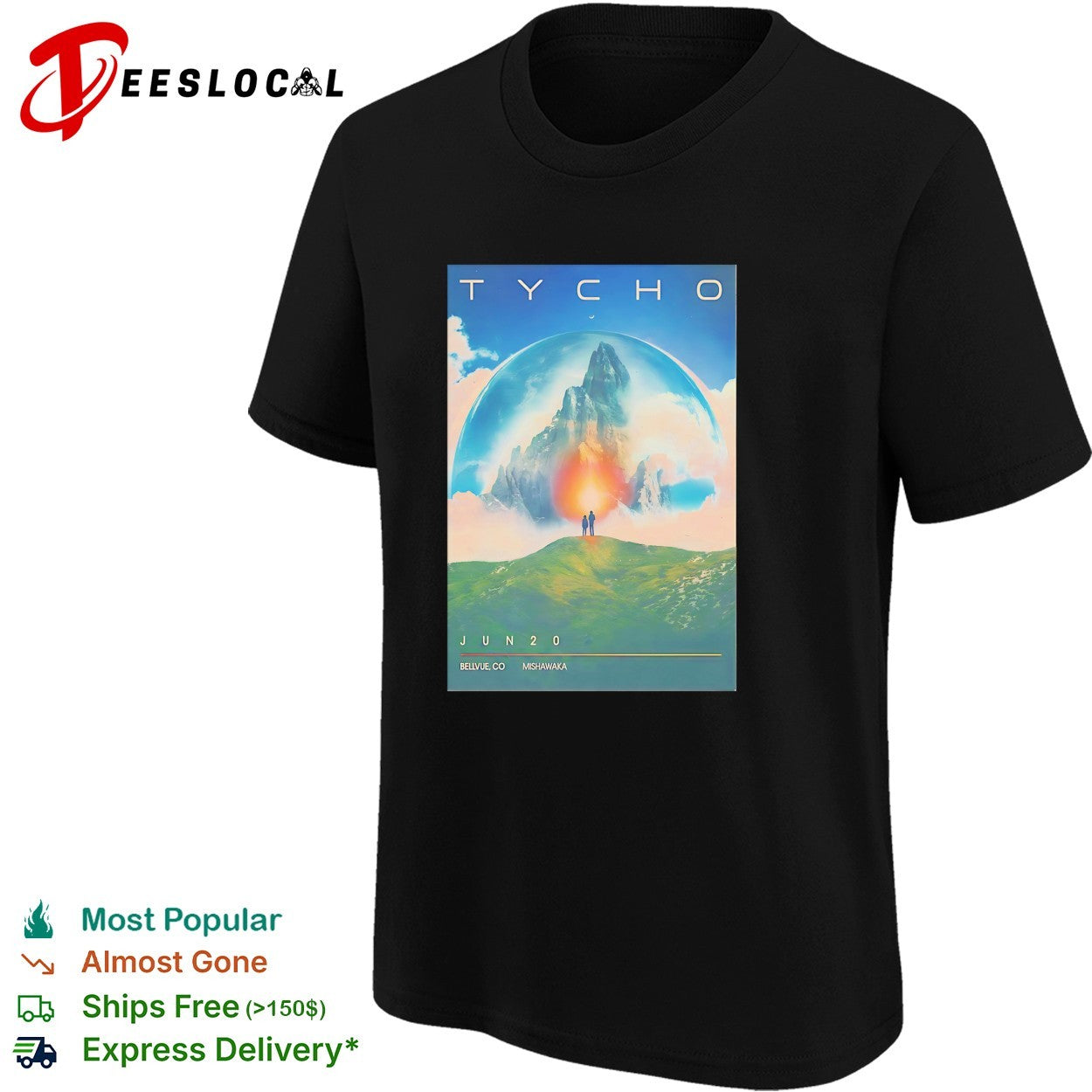 Tycho Bellvue Mishawaka Amphitheater 2026 poster shirt