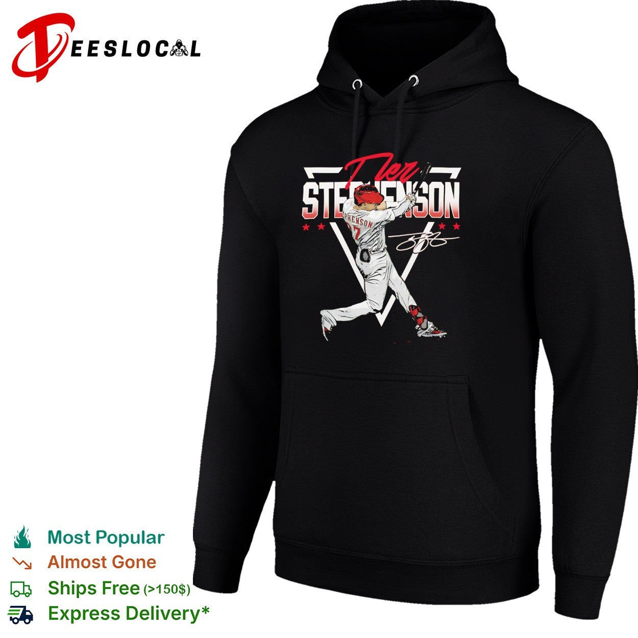 Tyler Stephenson Cincinnati Reds baseball player graphic shirt