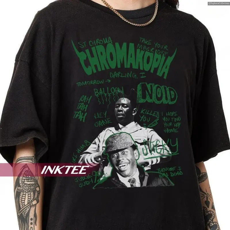 #Tyler The Creator Chromakopia Shirt, Hip-Hop T-Shirt, Call Me If You Get Lost Streetwear Vibe Bootleg Shirt , Global...