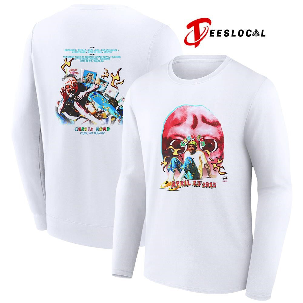 Tyler the Creator Cherry Bomb Chur Bum tracklist shirt