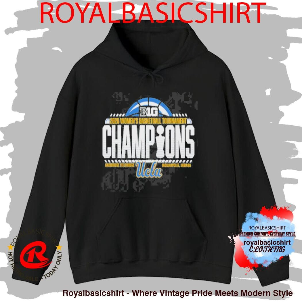 UCLA Bruins 2026 Big Ten Women’S Basketball Tournament Champions Locker Room Shirt
