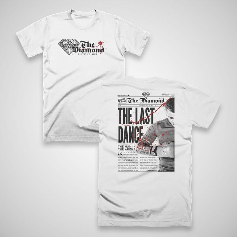 UFC DUSTIN POIRIER THE DIAMOND UFC 318 TEE, Dustin Poirier UFC T-shirt, Dustin Poirier MMA Tee, Dustin Poirier Sports...