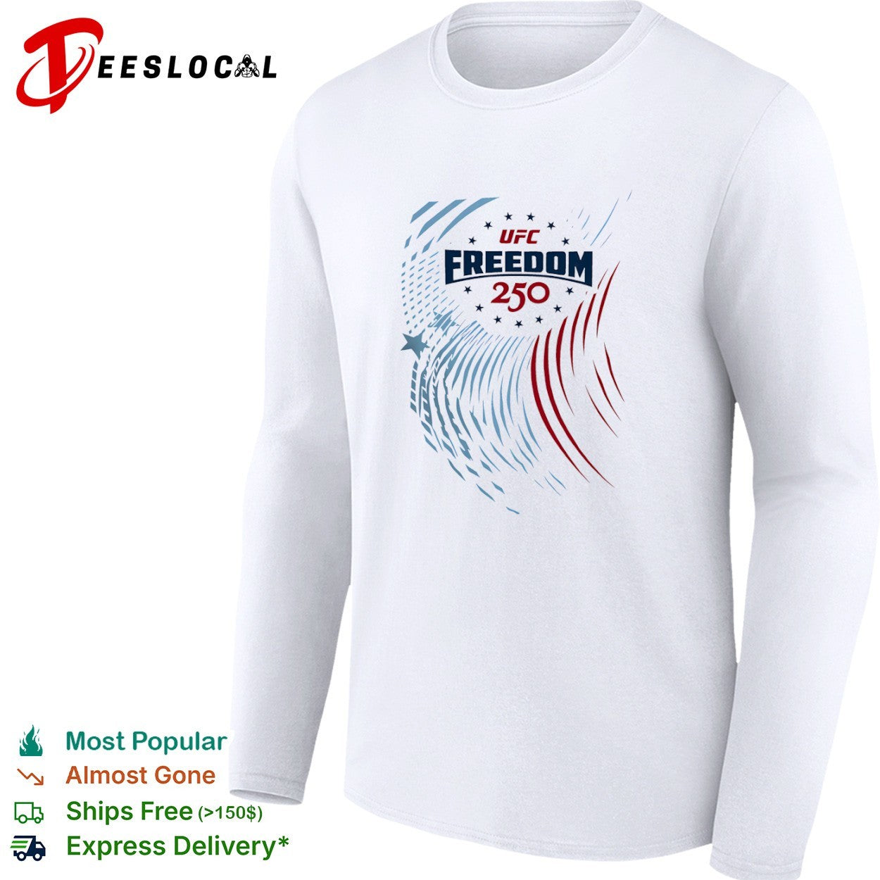 UFC Freedom 250 patriotic sports league shirt