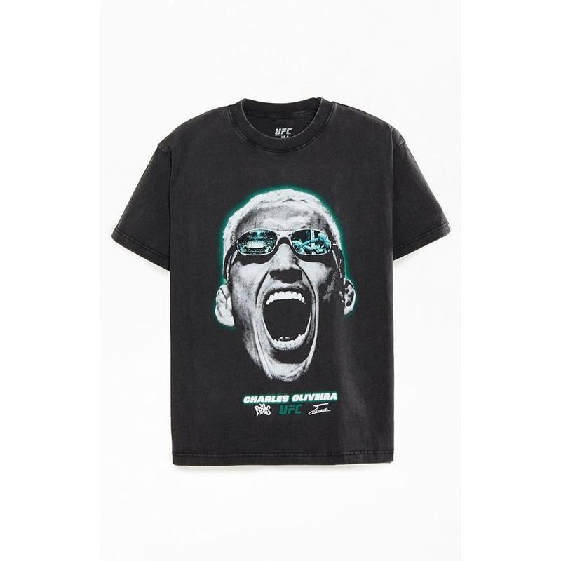 UFC Men's Charles Oliveira Oversized T-Shirt - Multicolor Hoodie Sweatshirt | PrintMintTees.com