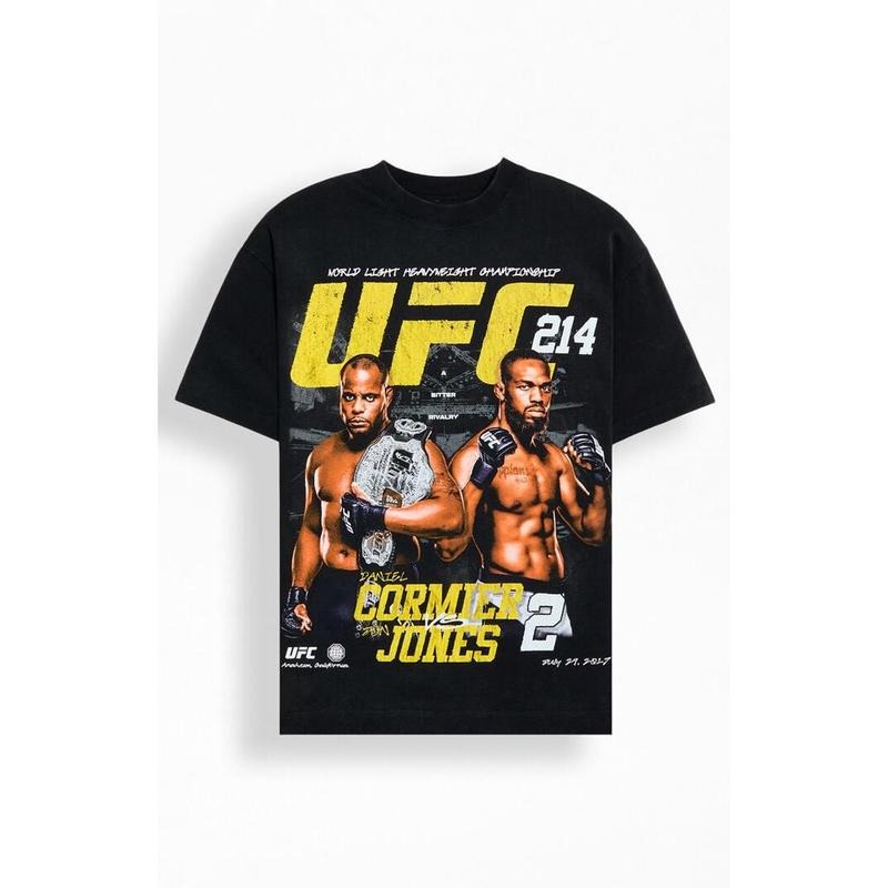 UFC Men's Cormier Vs. Jones 2 Oversized T-Shirt - Multicolor Hoodie, Sweatshirt | PrintMintTees.com