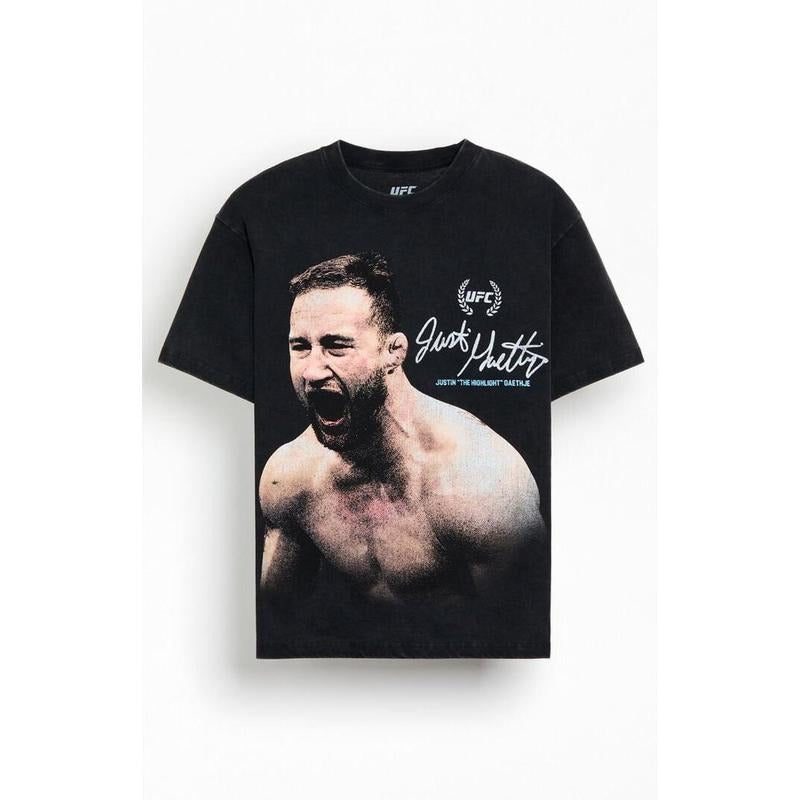 UFC Men's Justin Gaethje Hour Oversized T-Shirt - Multicolor Hoodie, Sweatshirt | PrintMintTees.com