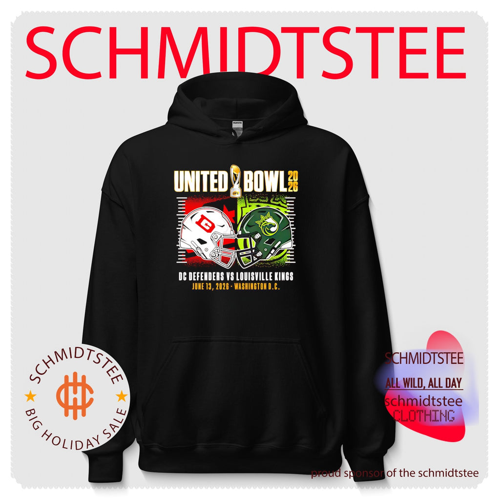 UFL United Bowl 2026 DC Defenders Vs. Louisville Kings helmets shirt