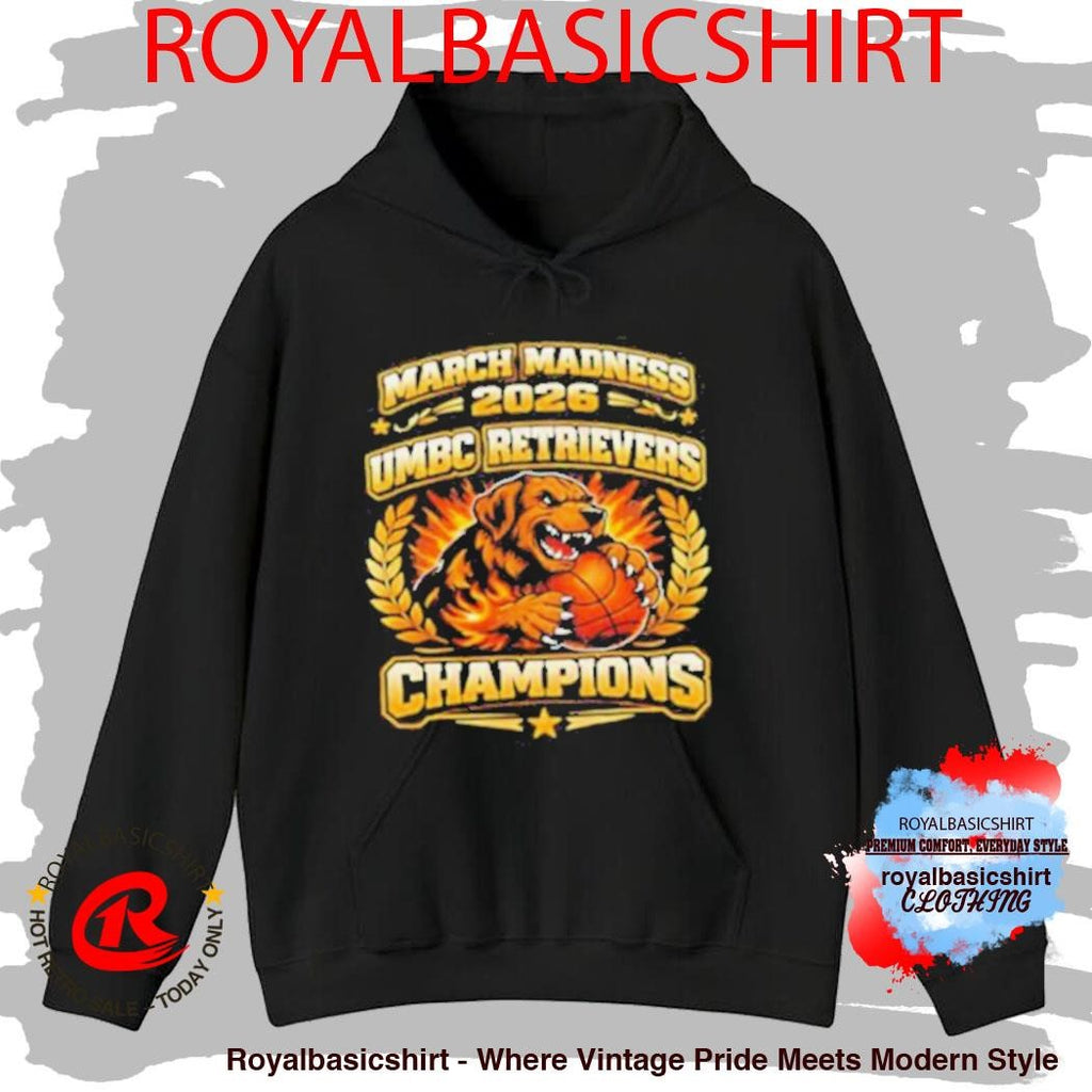 UMBC Retrievers March Madness 2026 Champions Basketball Shirt