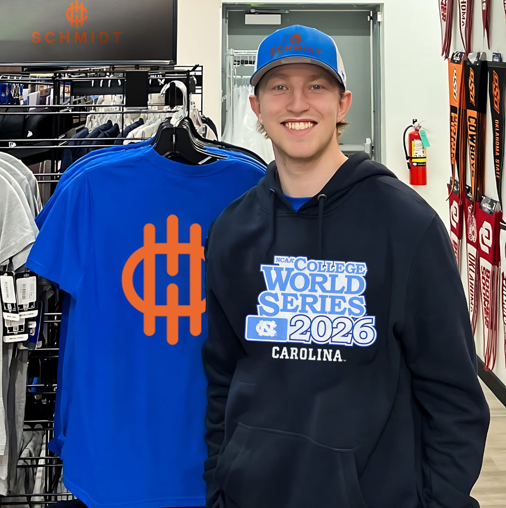 UNC Baseball 2026 College World Series logo shirt