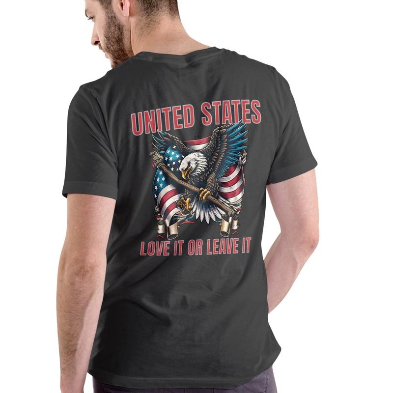 UNITED STATES LOVE IT OR LEAVE IT short sleeve shirt Hoodie Sweatshirt | PrintMintTees.com