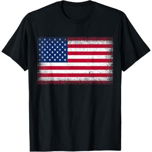 US Flag 4th of July USA Flag American Flag T-Shirt Made in USA Hoodie Sweatshirt | PrintMintTees.com