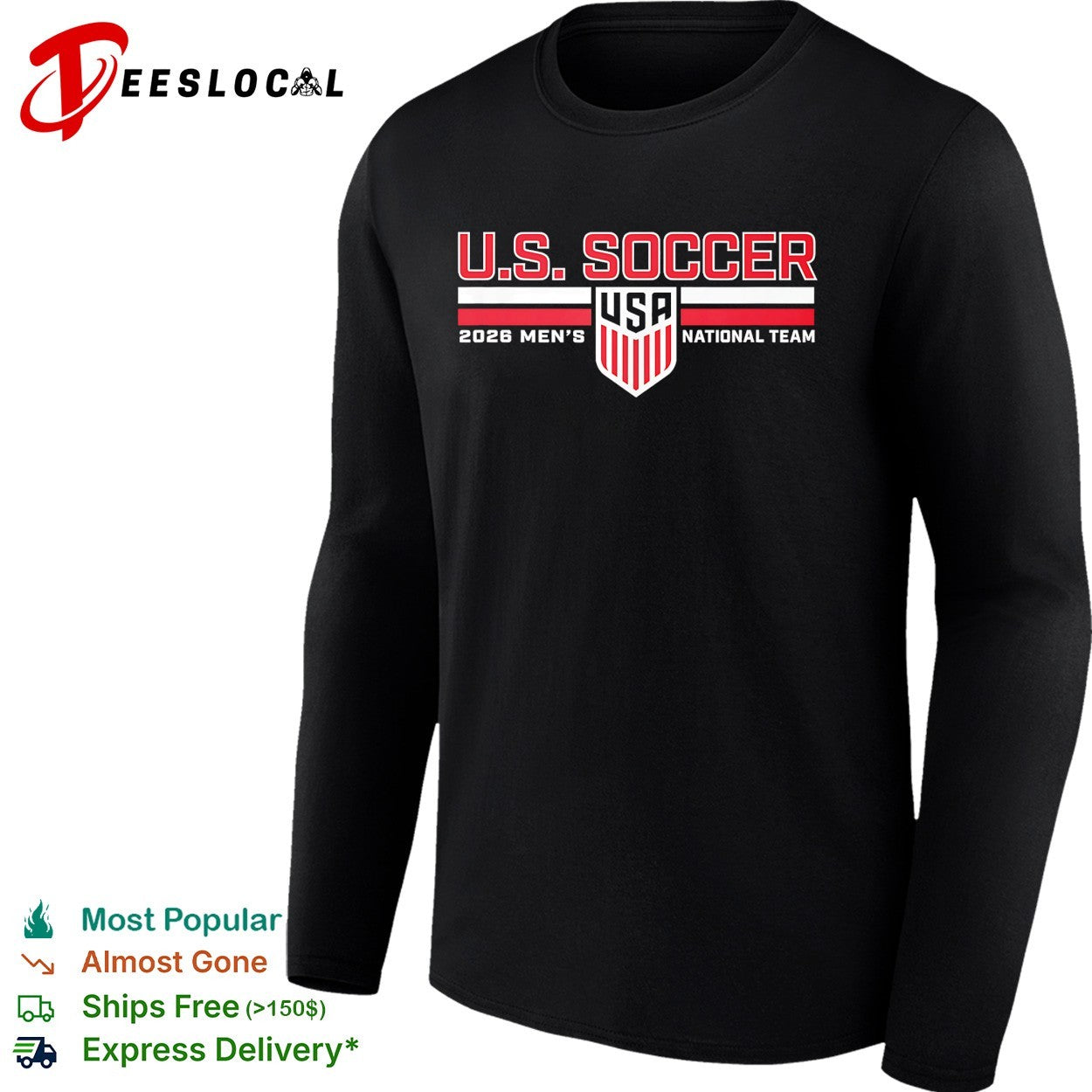 US Soccer 2026 men’s national team shield shirt