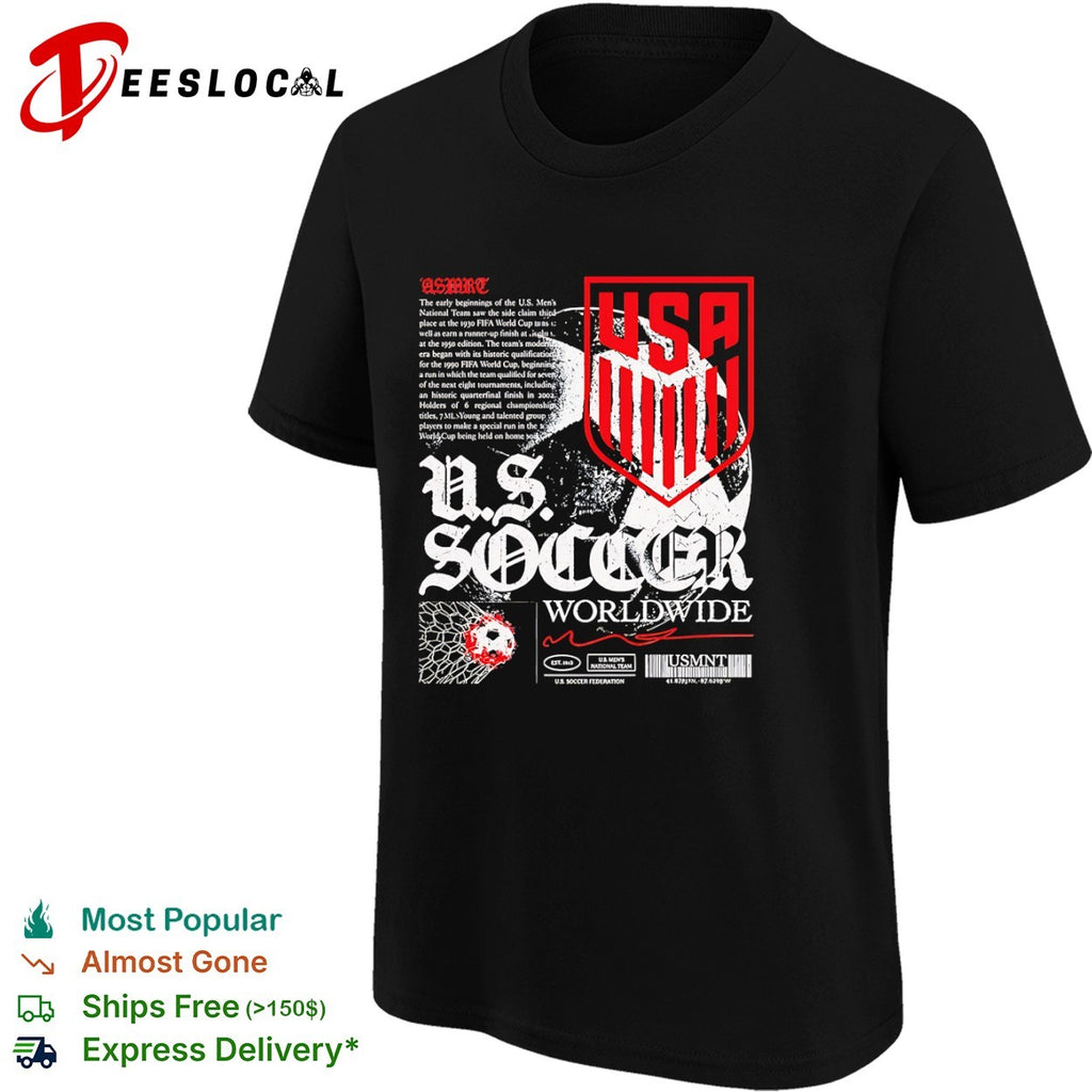 US Soccer worldwide USMNT crest graphic shirt