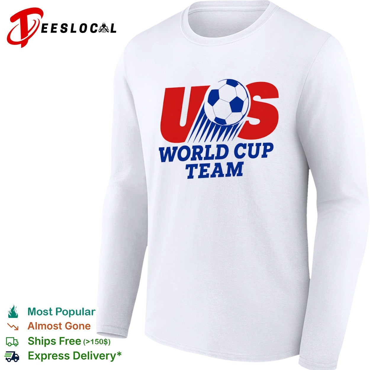 US World Cup team soccer ball shirt