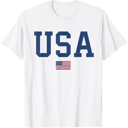 USA  Men Kids American Flag Patriotic 4th of July T-Shirt Made in USA Hoodie Sweatshirt | PrintMintTees.com