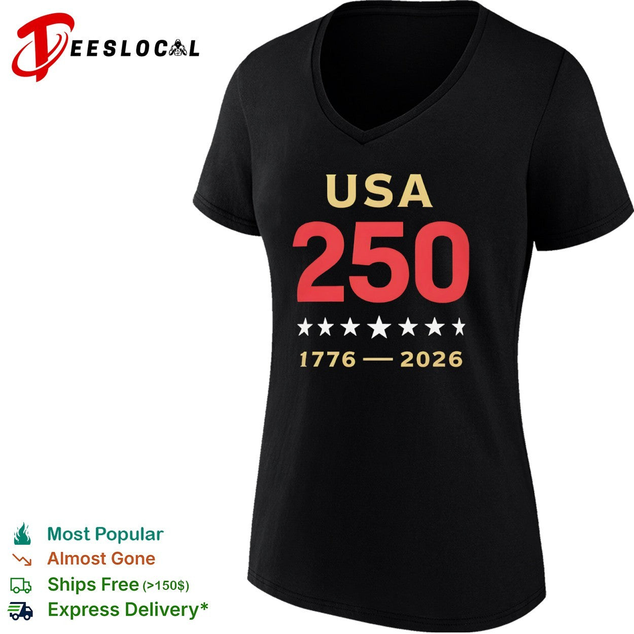 USA 250 1776 2026 Patriotic American Independence Anniversary shirt