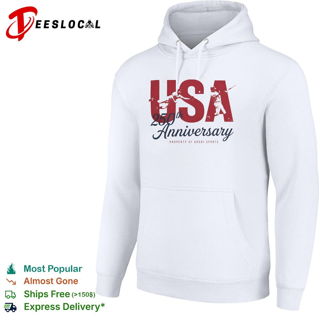 USA 250th Anniversary Property of Vrobi Sports Baseball Players shirt