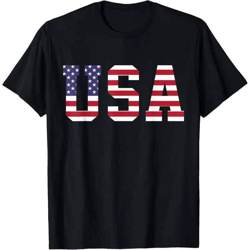 USA National American Flag 4th Of July T-Shirt made in usa Hoodie Sweatshirt | PrintMintTees.com
