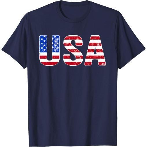 USA T Shirt Patriotic American Flag Men July 4th T-Shirt Made in USA Hoodie Sweatshirt | PrintMintTees.com