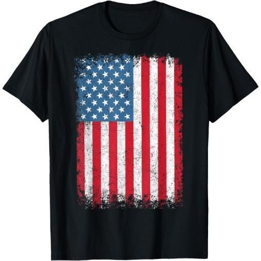 USA T-shirt Men Patriotic American Flag July 4th T-Shirt Made in USA Hoodie Sweatshirt | PrintMintTees.com