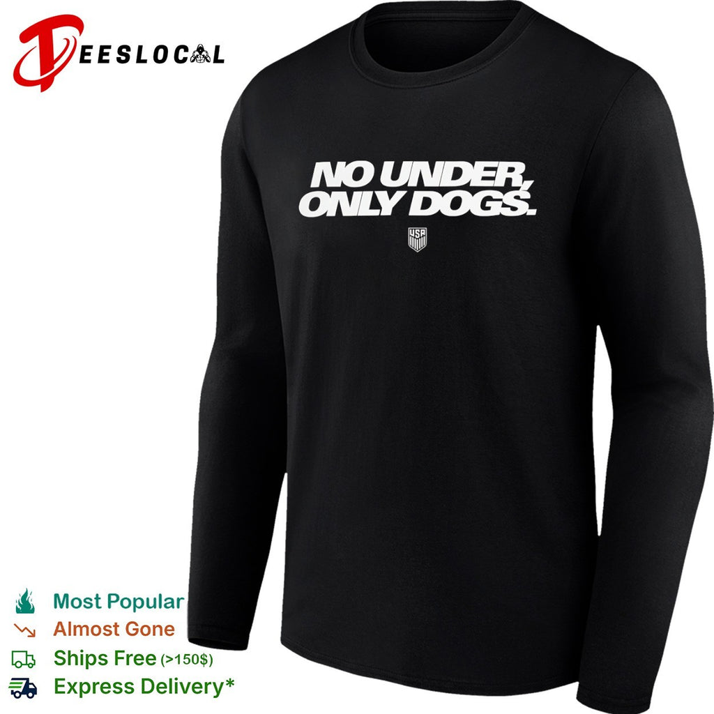 USA no under only dogs shield crest shirt